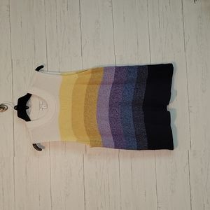 Nine West | Colorful Striped Sweater Vest | XL